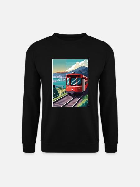 Wellington Neuseeland Vintage Reiseposter WPA - Unisex Pullover - Schwarz