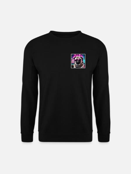 Cool Pug - Unisex Pullover - Schwarz