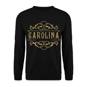 Carolina gold - Unisex Pullover - Schwarz - Vorne - Alina (178cm) & Michal (187cm)