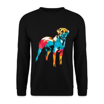 Furchtloser Hirtenhund Anatoliens - Unisex Pullover - Schwarz - Vorne - Alina (178cm) & Michal (187cm)