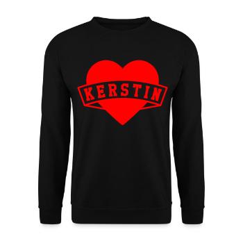 Kerstin Herzen - Unisex Pullover - Schwarz - Vorne - Alina (178cm) & Michal (187cm)
