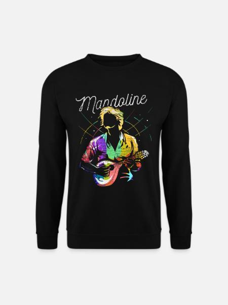 Perlende Mandoline Zupforchester - Unisex Pullover - Schwarz