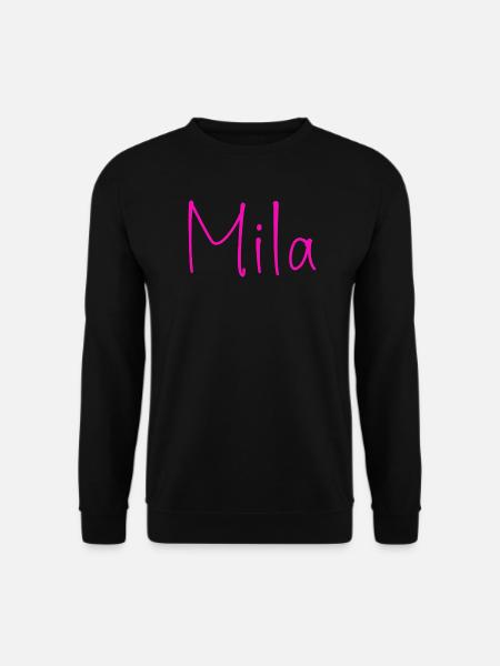 Mila Neon Script - Unisex Pullover - Schwarz