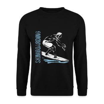 Rasanter Skimboard Strandsport - Unisex Pullover - Schwarz - Vorne - Alina (178cm) & Michal (187cm)