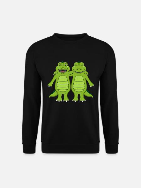 Krokodile - Unisex Pullover - Schwarz