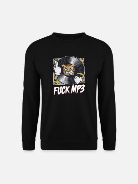 Fuck MP3 - Unisex Pullover - Schwarz