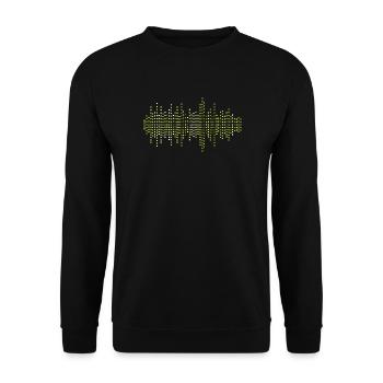 Equalizer Grün Gelb - Unisex Pullover - Schwarz - Vorne - Alina (178cm) & Michal (187cm)