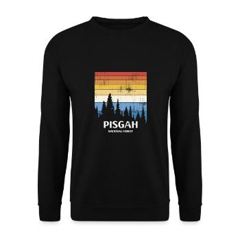 Pisgah National Forest - Unisex Pullover - Schwarz - Vorne - Alina (178cm) & Michal (187cm)