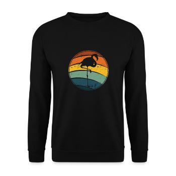Flamingo - Unisex Pullover - Schwarz - Vorne - Alina (178cm) & Michal (187cm)