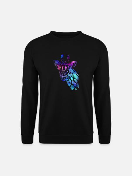 Giraffe - Unisex Pullover - Schwarz