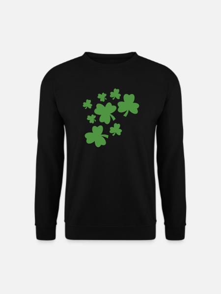 Kleeblatt - Unisex Pullover - Schwarz