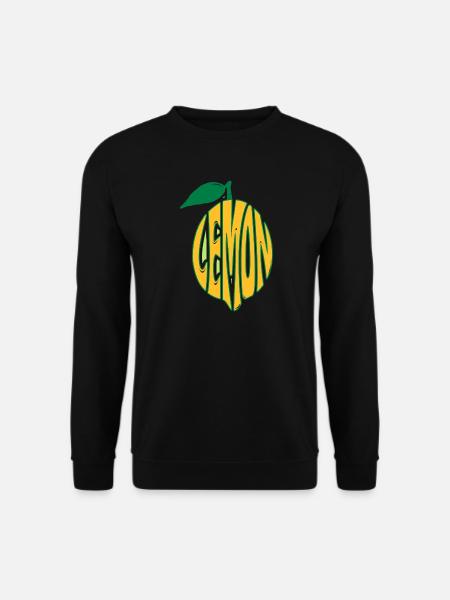 Lemon Zitrone - Unisex Pullover - Schwarz