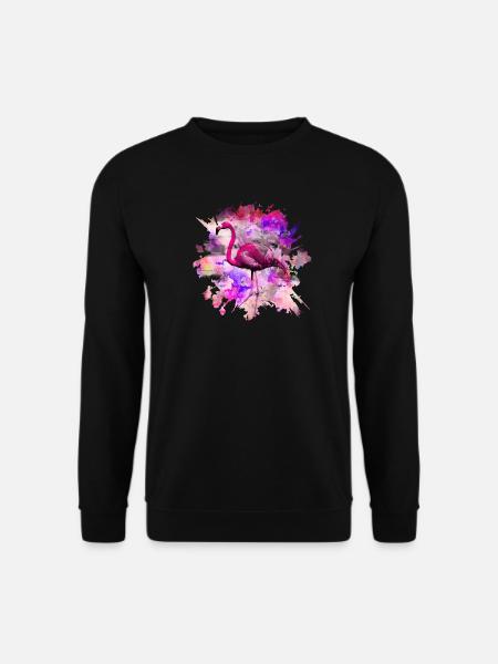 Flamingo - Unisex Pullover - Schwarz
