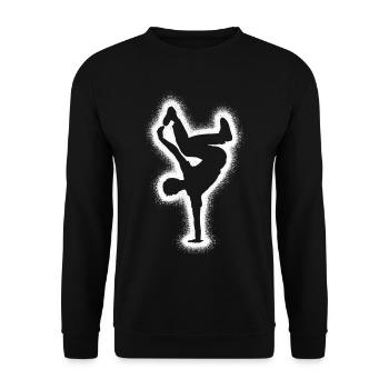 Breakdance Tanz Breakdancer Kinder Breakdancer - Unisex Pullover - Schwarz - Vorne - Alina (178cm) & Michal (187cm)