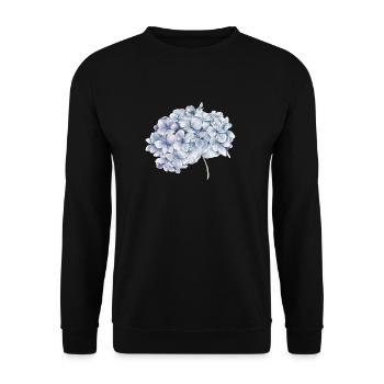 Blume - Unisex Pullover - Schwarz - Vorne - Alina (178cm) & Michal (187cm)