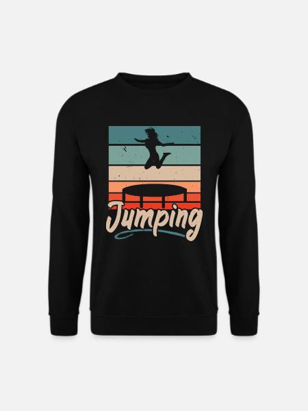 Springendes Trampolin Trampolin Trampolinspringen - Unisex Pullover - Schwarz