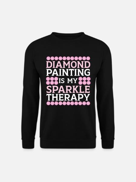 Diamantmalerei Handwerkszeug Diamantmaler - Unisex Pullover - Schwarz