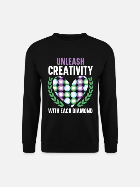 Diamantmalerei Handwerkszeug Diamantmaler - Unisex Pullover - Schwarz
