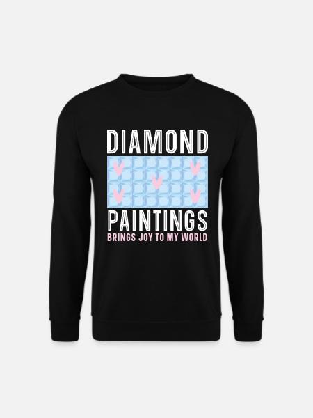 Diamantmalerei Handwerkszeug Diamantmaler - Unisex Pullover - Schwarz