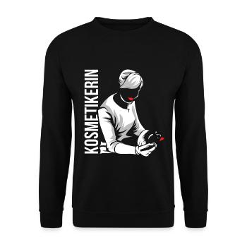 Charmante Kosmetikerin Maniküre - Unisex Pullover - Schwarz - Vorne - Alina (178cm) & Michal (187cm)