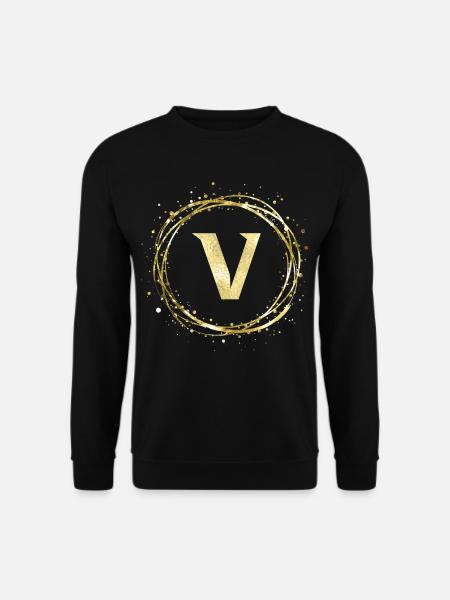V - Unisex Pullover - Schwarz