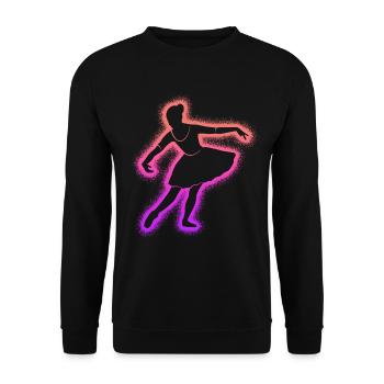 Ballett Balletttänzerin Tanzen Frauen Ballerina - Unisex Pullover - Schwarz - Vorne - Alina (178cm) & Michal (187cm)
