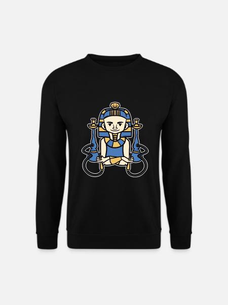 Majestätischer Pharao Hieroglyphen - Unisex Pullover - Schwarz