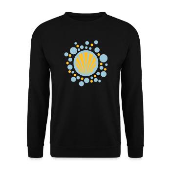 Jakobsmuschel Kugeln - danny alexander lettkemann - Unisex Pullover - Schwarz - Vorne - Alina (178cm) & Michal (187cm)