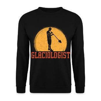 Glassologe Blasrohr Glasbläser Glasblasen - Unisex Pullover - Schwarz - Vorne - Alina (178cm) & Michal (187cm)