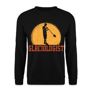 Glassologe Blasrohr Glasbläser Glasblasen - Unisex Pullover - Schwarz - Vorne - Alina (178cm) & Michal (187cm)