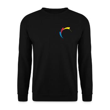 SHK Logo Zahn - Unisex Pullover - Schwarz - Vorne - Alina (178cm) & Michal (187cm)