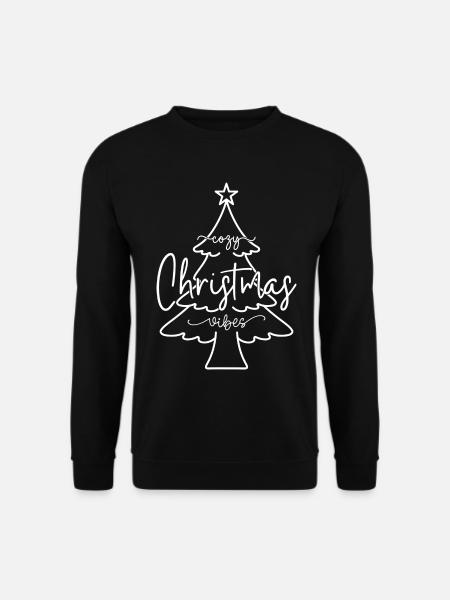 Gemütliche Weihnachtsstimmung Cozy Christmas Vibes - Unisex Pullover - Schwarz