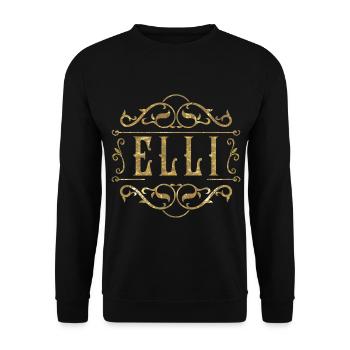Elli gold - Unisex Pullover - Schwarz - Vorne - Alina (178cm) & Michal (187cm)