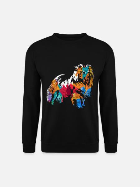 Flinker Shetland Hütehundesport - Unisex Pullover - Schwarz