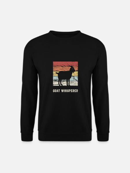 Ziege Ziegen Flüsterer - Unisex Pullover - Schwarz
