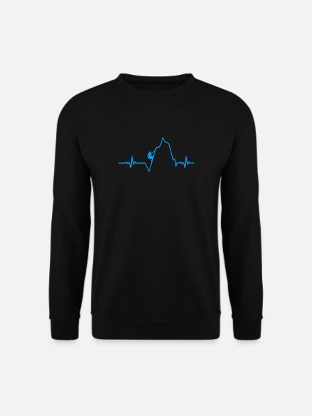 klettern berge - Unisex Pullover - Schwarz