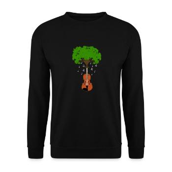 Violine - Unisex Pullover - Schwarz - Vorne - Alina (178cm) & Michal (187cm)