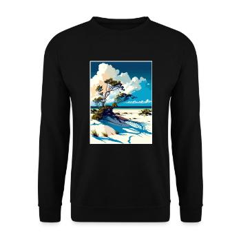 Gulf Islands National Seashore Florida Souvenir - Unisex Pullover - Schwarz - Vorne - Alina (178cm) & Michal (187cm)