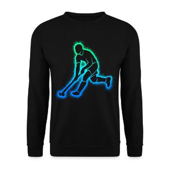 Feldhockey Hockeyspieler Kinder Hockey Jungen - Unisex Pullover - Schwarz - Vorne - Alina (178cm) & Michal (187cm)