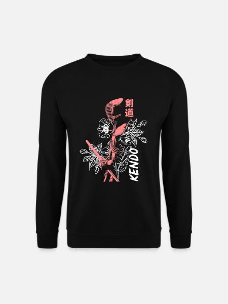 Beherzte Kendo Schwertkämpferin - Unisex Pullover - Schwarz