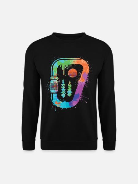 Bouldern Freiklettern Berge Klettern Kinder - Unisex Pullover - Schwarz
