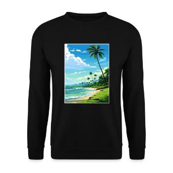 Osa Halbinsel Costa Rica Vintage Reiseposter WPA - Unisex Pullover - Schwarz - Vorne - Alina (178cm) & Michal (187cm)