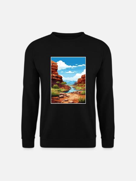 Karijini Nationalpark Australien Reiseposter - Unisex Pullover - Schwarz