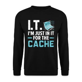 Ich würde dir einen Witz über UDP erzählen, aber d - Unisex Pullover - Schwarz - Vorne - Alina (178cm) & Michal (187cm)