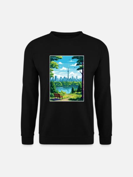Toronto Kanada Dekoration Vintage Reiseposter - Unisex Pullover - Schwarz