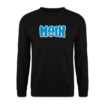 Moin Anker - Unisex Pullover - Schwarz - Vorne - Alina (178cm) & Michal (187cm)