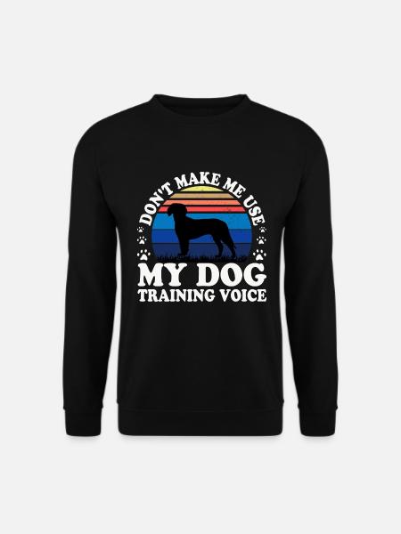 Deutsche Bracke Dog Love Silhouette Vintage Sunset - Unisex Pullover - Schwarz