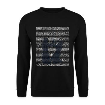Beherzte Kendo Turnierkämpferin - Unisex Pullover - Schwarz - Vorne - Alina (178cm) & Michal (187cm)