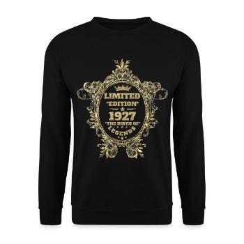 Limited Edition 1927 - Unisex Pullover - Schwarz - Vorne - Alina (178cm) & Michal (187cm)