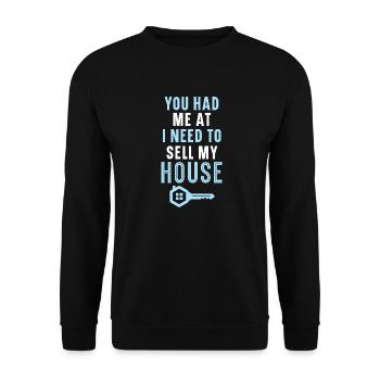 Sie hatten mich bei Ich muss mein Haus verkaufen I - Unisex Pullover - Schwarz - Vorne - Alina (178cm) & Michal (187cm)